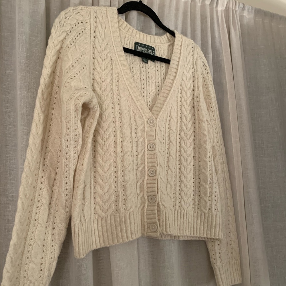 American Eagle Cable Knit Cardigan